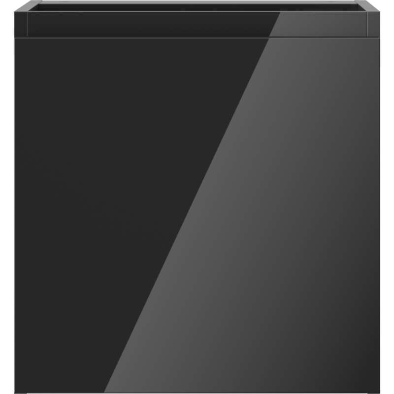 Mexen Orio fürdőszobai mosdószekrény 45 cm, 1 ajtó, fekete fényes - 91A11-04547-1-BF70