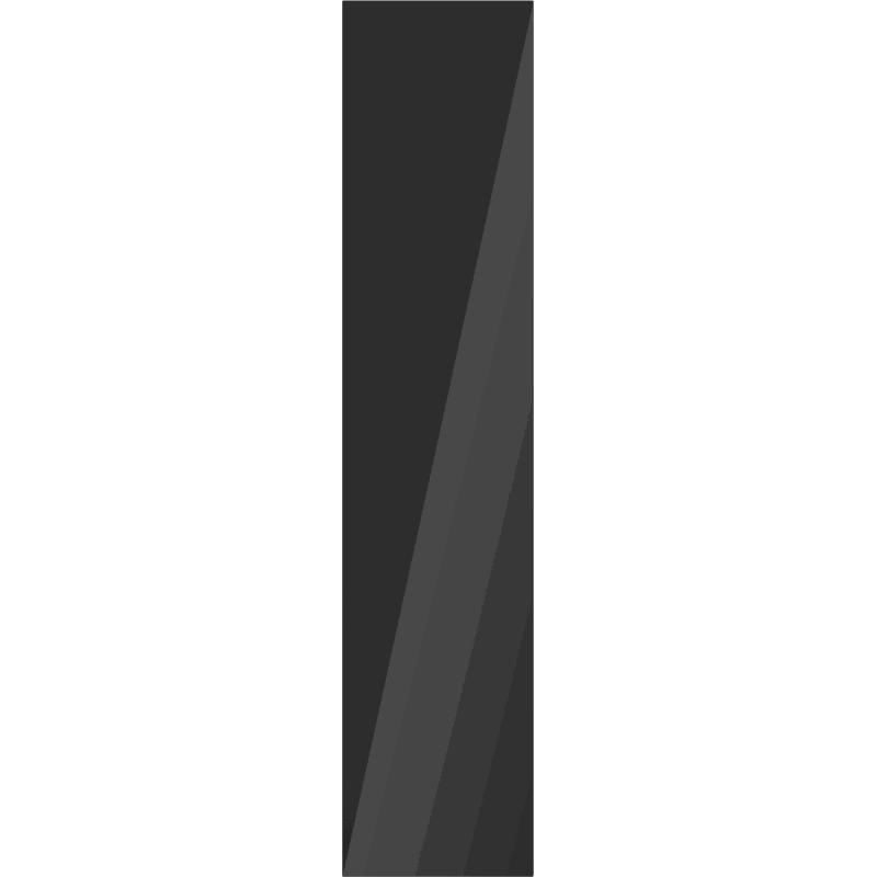 Mexen Orio dulap baie 35 cm, 1 ușă, negru lucios - 91A11-03016-1-BF70