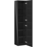 Mexen Orio dulap coloana de baie 35 cm, 1 ușă, negru lucios - 91A11-03016-1-BF70