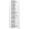 Mexen Orio coloană de baie 35 cm, 2 uși, alb lucios - 91A11-03016-2-BF00