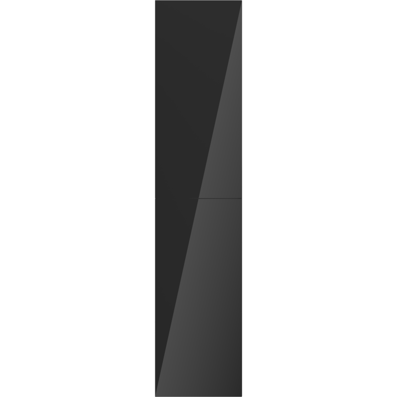 Mexen Orio fürdőszobai oszlop 35 cm, 2 ajtó, fekete fényes - 91A11-03016-2-BF70