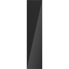 Mexen Orio coloană de baie 35 cm, 2 uși, negru lucios - 91A11-03016-2-BF70