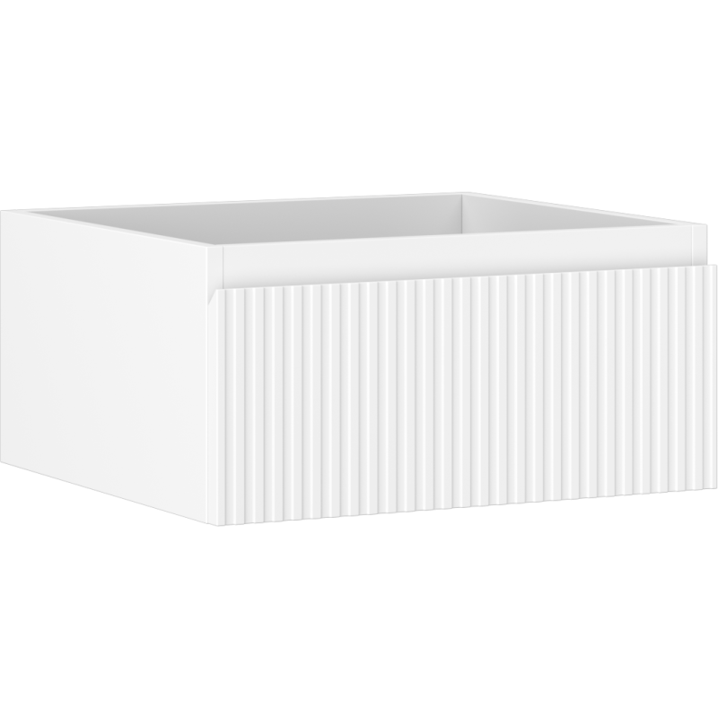 Mexen Rivel dulap de baie sub lavoar 50 cm, 1 sertar, cu riflaj, alb mat- 91A20-05023-1-BF01