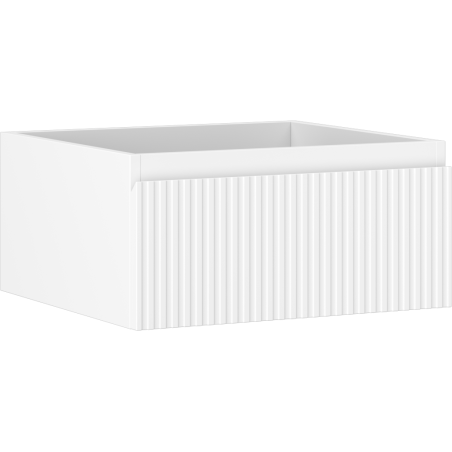 Mexen Rivel fürdőszobai mosdószekrény 50 cm, 1 fiók, bordázott, fehér matt- 91A20-05023-1-BF01