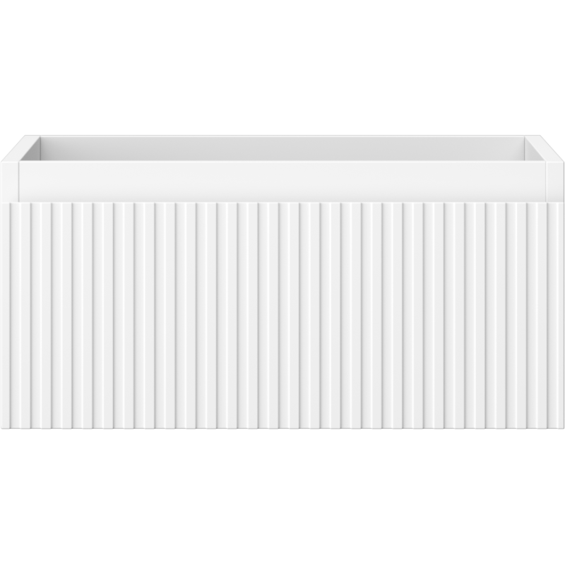 Mexen Rivel dulap de baie sub lavoar 50 cm, 1 sertar, cu riflaj, alb mat- 91A20-05023-1-BF01