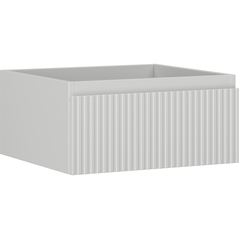 Mexen Rivel dulap de baie pentru lavoar 50 cm, 1 sertar, canelat, gri mat - 91A20-05023-1-BF62