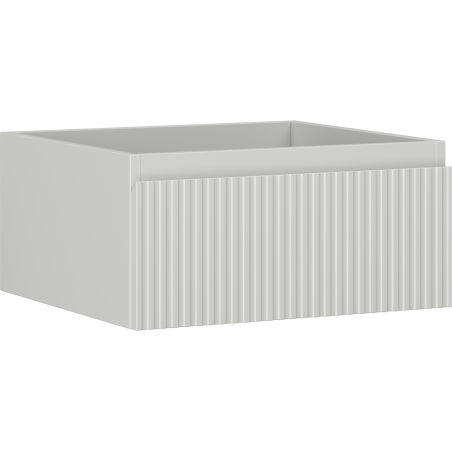 Mexen Rivel fürdőszobai szekrény mosdókagyló alá 50 cm, 1 fiók, bordázott, szürke matt - 91A20-05023-1-BF62