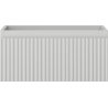 Mexen Rivel dulap de baie pentru lavoar 50 cm, 1 sertar, canelat, gri mat - 91A20-05023-1-BF62