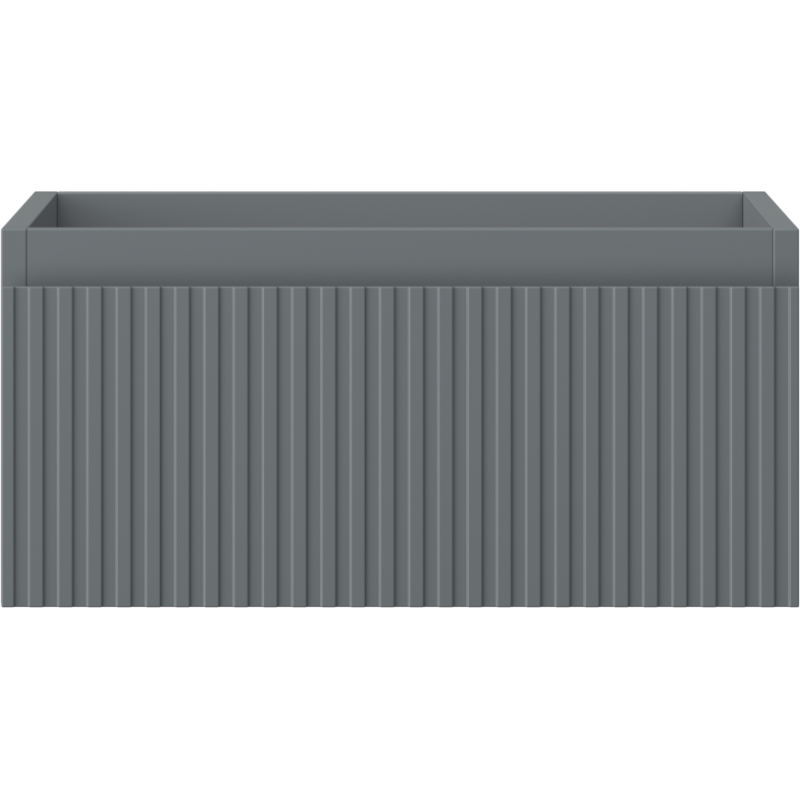 Mexen Rivel dulap baie sub chiuvetă 50 cm, 1 sertar, canelat, grafit mat - 91A20-05023-1-BF66