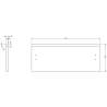 Mexen Rivel dulap baie sub chiuvetă 50 cm, 1 sertar, riflat, negru mat - 91A20-05023-1-BF71