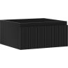 Mexen Rivel dulap baie sub chiuvetă 50 cm, 1 sertar, riflat, negru mat - 91A20-05023-1-BF71