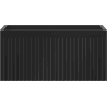 Mexen Rivel dulap baie sub chiuvetă 50 cm, 1 sertar, riflat, negru mat - 91A20-05023-1-BF71