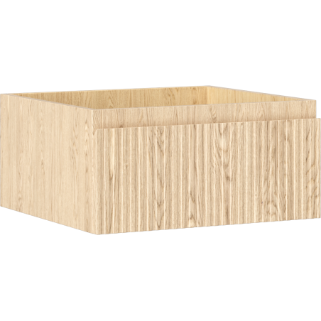 Mexen Rivel dulap baie pentru lavoar 50 cm, 1 sertar, texturat, stejar - 91A20-05023-1-BF81