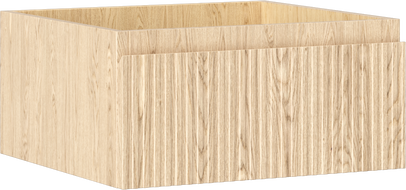 Mexen Rivel 50 cm-es fürdőszobaszekrény, 1 fiók, bordázott, tölgy - 91A20-05023-1-BF81