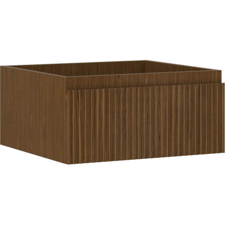 Mexen Rivel dulap baie pentru chiuvetă 50 cm, 1 sertar, canelat, nuc - 91A20-05023-1-BF86