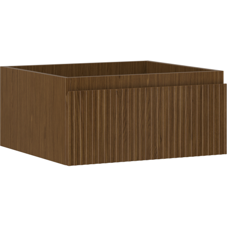Mexen Rivel dulap de baie sub lavoar 50 cm, 1 sertar, canelat, nuc - 91A20-05023-1-BF86