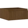 Mexen Rivel dulap de baie sub lavoar 50 cm, 1 sertar, canelat, nuc - 91A20-05023-1-BF86