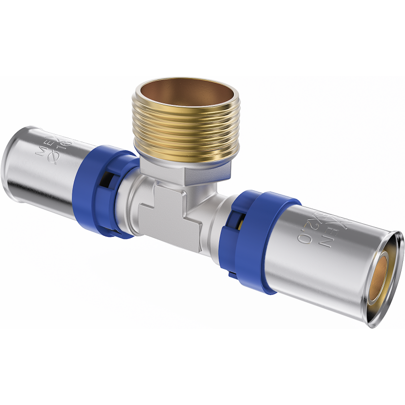 Mexen PEX-P préselt T-idom, préselt PEX 20 x 1/2 GZ x 20 - W97133-2012M20-00