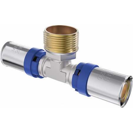 Mexen PEX-P préselt T-idom, préselt PEX 20 x 1/2 GZ x 20 - W97133-2012M20-00
