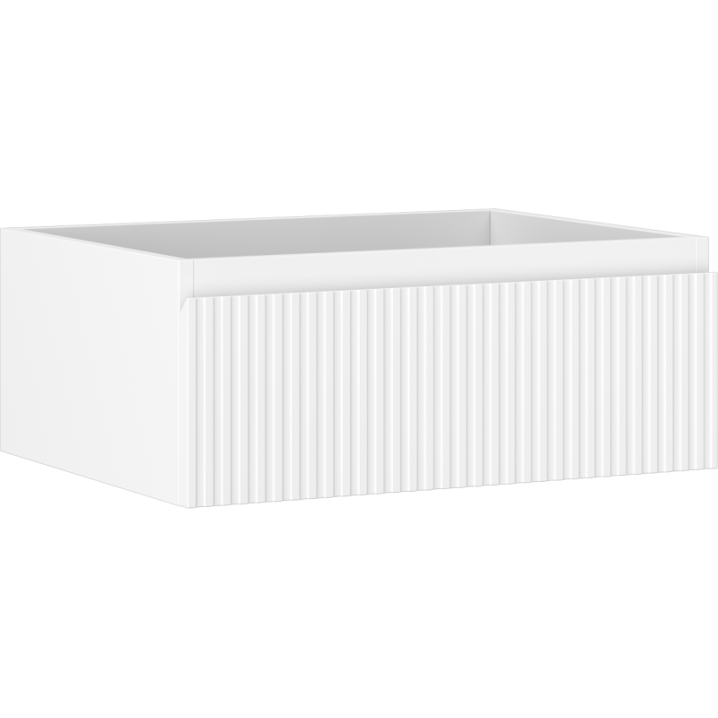 Mexen Rivel dulap de baie pentru chiuvetă 60 cm, 1 sertar, canelat, alb mat - 91A20-06023-1-BF01