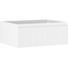 Mexen Rivel dulap de baie sub lavoar 60 cm, 1 sertar, canelat, alb mat - 91A20-06023-1-BF01