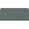 Mexen Rivel dulap de baie sub lavoar 60 cm, 1 sertar, canelat, grafit mat - 91A20-06023-1-BF66