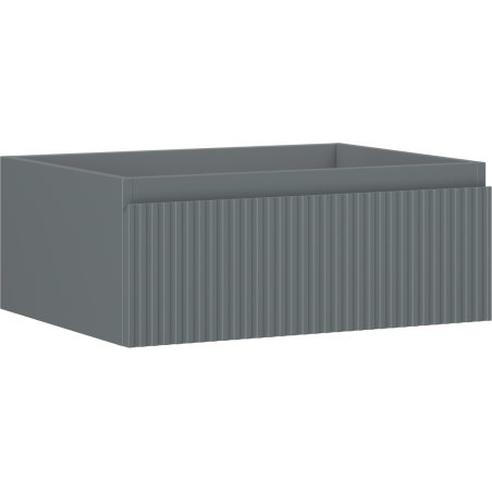 Mexen Rivel dulap baie sub lavoar 60 cm, 1 sertar, riflat, grafit mat - 91A20-06023-1-BF66