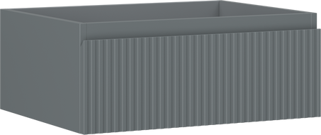 Mexen Rivel fürdőszobai szekrény 60 cm, 1 fiók, barázdált, grafit matt - 91A20-06023-1-BF66