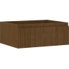 Mexen Rivel dulap baie sub lavoar 60 cm, 1 sertar, canelat, nuc - 91A20-06023-1-BF86
