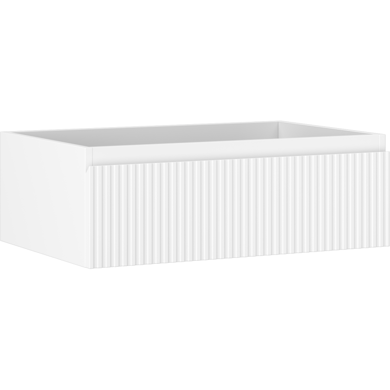 Mexen Rivel dulap baie sub chiuvetă 70 cm, 1 sertar, prevăzut cu caneluri, alb mat - 91A20-07023-1-BF01