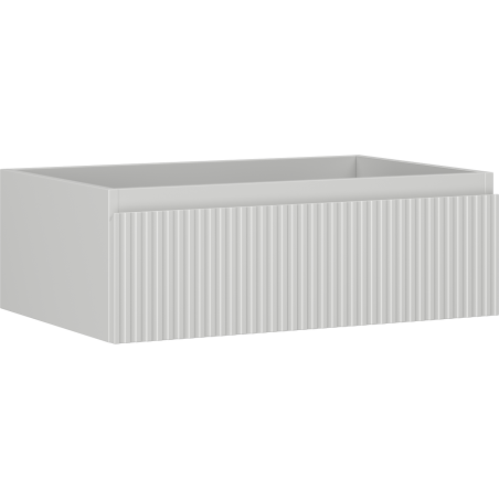 Mexen Rivel fürdőszobai mosdószekrény 70 cm, 1 fiók, bordázott, szürke matt - 91A20-07023-1-BF62