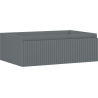 Mexen Rivel dulap baie pentru chiuvetă 70 cm, 1 sertar, riflat, grafit mat - 91A20-07023-1-BF66