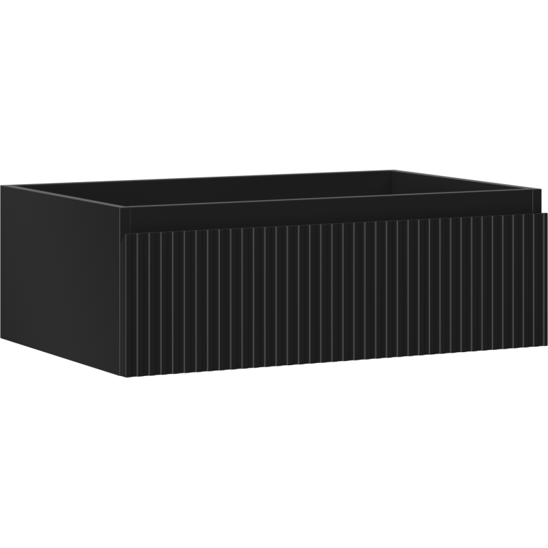 Mexen Rivel dulap de baie sub lavoar 70 cm, 1 sertar, riflat, grafit mat - 91A20-07023-1-BF71