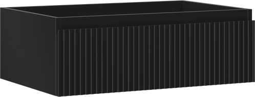 Mexen Rivel fürdőszobai mosdószekrény 70 cm, 1 fiók, bordázott, grafitszürke matt - 91A20-07023-1-BF71