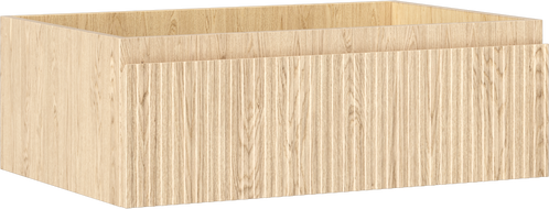 Mexen Rivel fürdőszobai mosdószekrény 70 cm, 1 fiók, barázdált, tölgy - 91A20-07023-1-BF81