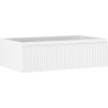 Dulap de baie Mexen Rivel sub lavoar 80 cm, 1 sertar, canelat, alb mat - 91A20-08023-1-BF01