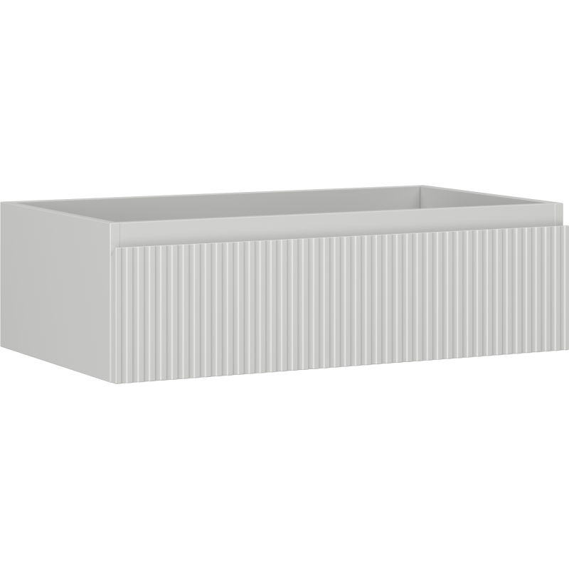 Mexen Rivel dulap baie sub lavoar 80 cm, 1 sertar, cu caneluri, gri mat - 91A20-08023-1-BF62