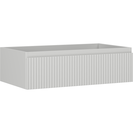 Mexen Rivel dulap baie sub lavoar 80 cm, 1 sertar, cu caneluri, gri mat - 91A20-08023-1-BF62