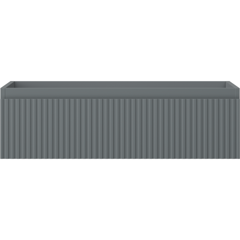 Mexen Rivel dulap baie pentru lavoar 80 cm, 1 sertar, canelat, grafit mat - 91A20-08023-1-BF66