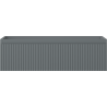 Dulap de baie Mexen Rivel sub chiuvetă 80 cm, 1 sertar, canelat, grafit mat - 91A20-08023-1-BF66