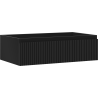Mexen Rivel dulap baie sub chiuvetă 80 cm, 1 sertar, canelat, negru mat - 91A20-08023-1-BF71