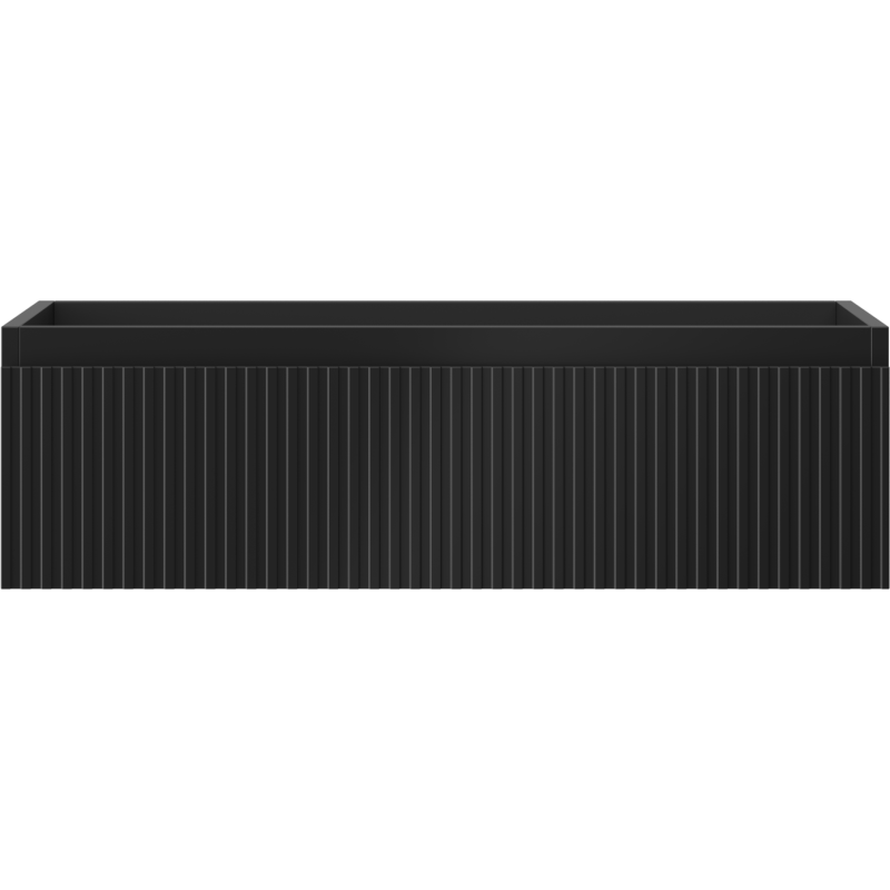 Mexen Rivel dulap baie de 80 cm, 1 sertar, canelat, negru mat - 91A20-08023-1-BF71