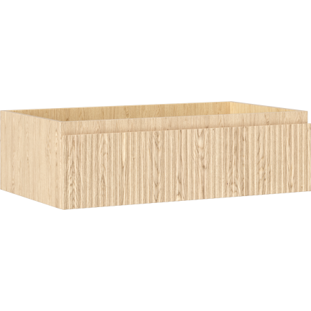 Mexen Rivel dulap baie sub chiuvetă 80 cm, 1 sertar, canelat, stejar - 91A20-08023-1-BF81