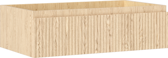 Mexen Rivel dulap baie sub lavoar 80 cm, 1 sertar, canelat, stejar - 91A20-08023-1-BF81