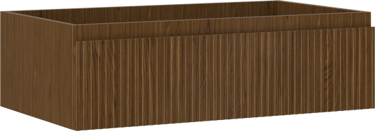 Mexen Rivel fürdőszobai mosdószekrény 80 cm, 1 fiók, barázdált, dió - 91A20-08023-1-BF86