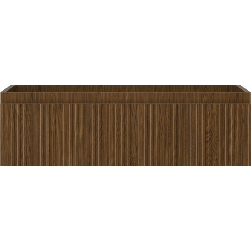 Mexen Rivel dulap baie sub chiuvetă 80 cm, 1 sertar, canelat, nuc - 91A20-08023-1-BF86