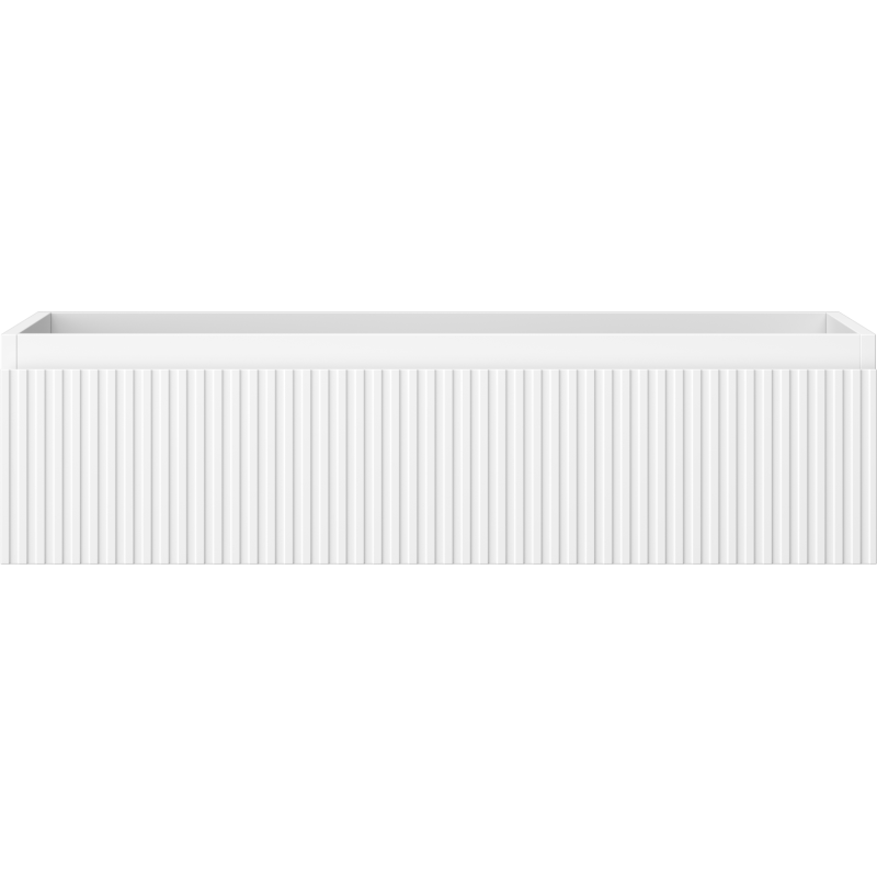 Mexen Rivel dulap baie sub lavoar 90 cm, 1 sertar, canelat, alb mat - 91A20-09023-1-BF01