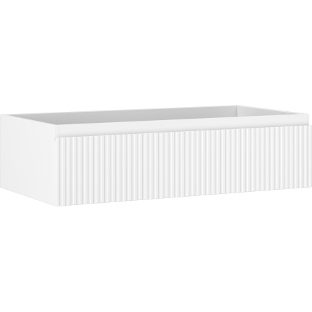Mexen Rivel dulap de baie sub lavoar 90 cm, 1 sertar, canelat, alb mat - 91A20-09023-1-BF01