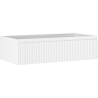 Mexen Rivel dulap de baie sub lavoar 90 cm, 1 sertar, canelat, alb mat - 91A20-09023-1-BF01