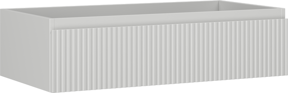 Mexen Rivel dulap baie pentru lavoar 90 cm, 1 sertar, canelat, gri mat - 91A20-09023-1-BF62